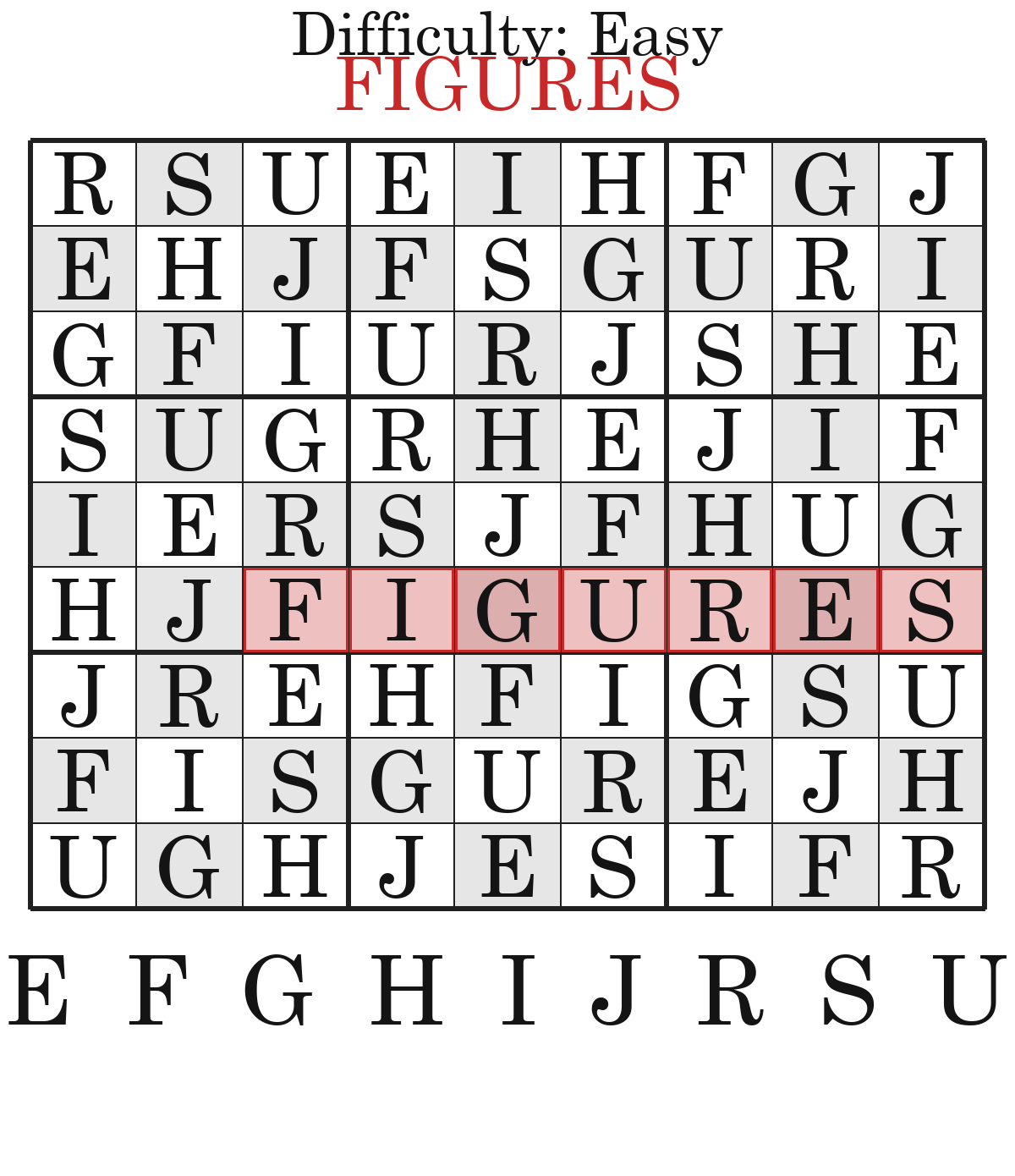 Wurdoku solved example